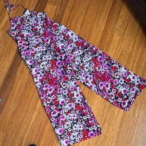 Urban Renewal Floral Jumpsuit - Purple and Red